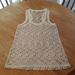 Lace tunic top